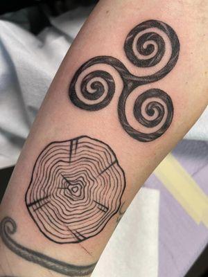 smaller blackwork projects by Lisa Schmoldt by appointment