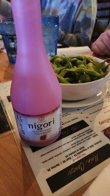 Sake and edamame