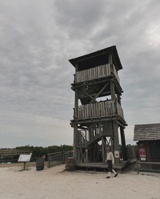 Colonial watchtower. Your kids can climb it!