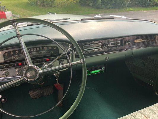 1959 cadillac sedan add Bluetooth radio and speakers