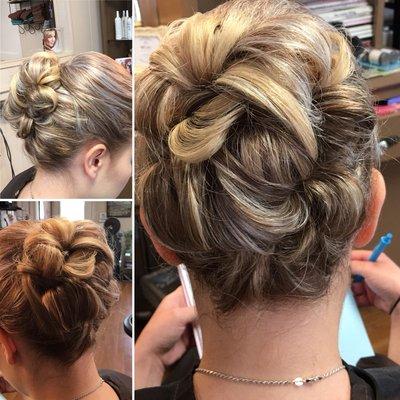 Bridal updo