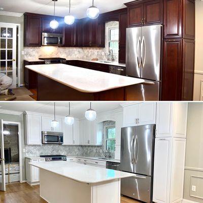 Kitchen Cabinets & Island