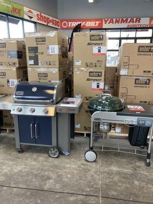 Spring must be close. New shipments of grills.