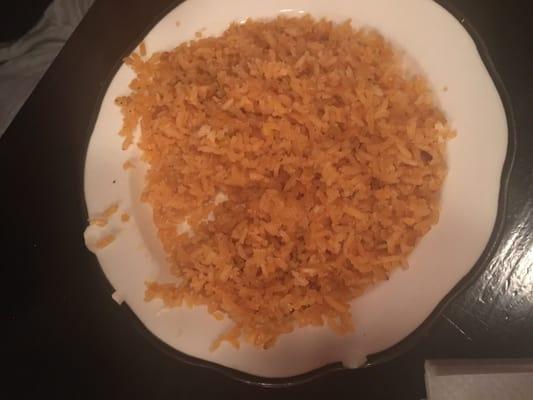 Mexican rice, kind of dry