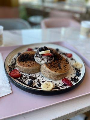 New weekday special! Cookies and cream pancakes