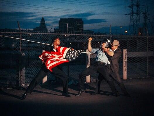 Tyler Shields "American Flag from Historical Fiction"