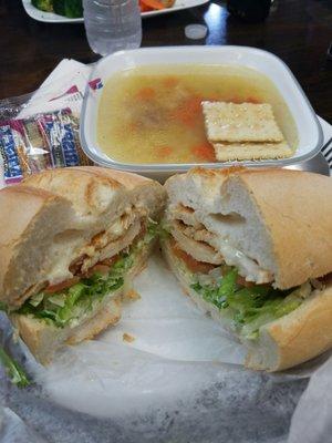 Chicken breast and with and chicken soup