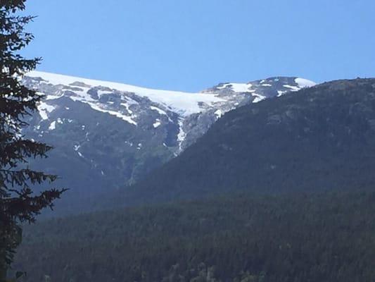 This is a great view of the Harding glacier seen on the tours.