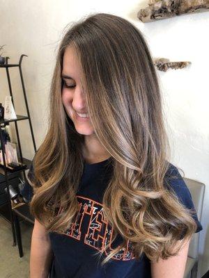 Balayage and haircut by Sharde