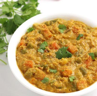 Mixed vegetables kurma - vegan delights