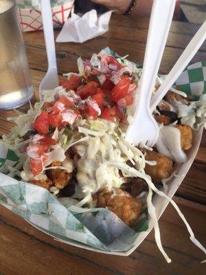 Totchos with pork