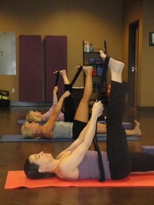 PiYo (Pilates + Yoga) class at Nampa Fit Studio.