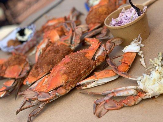 Jumbo crabs -- 1/2 dozen to share.