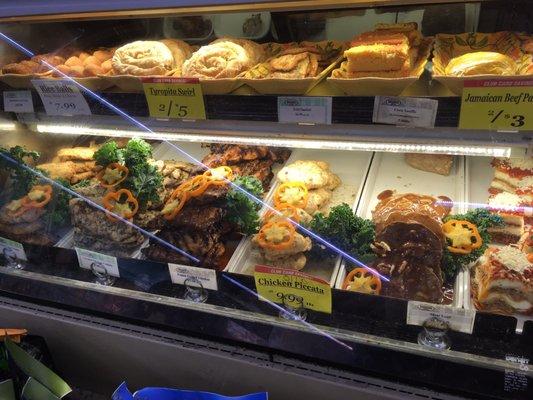 Some of the mouthwatering prepared foods at the deli counter