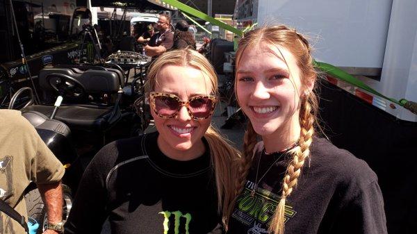 Brittany Force And Biggest Fan