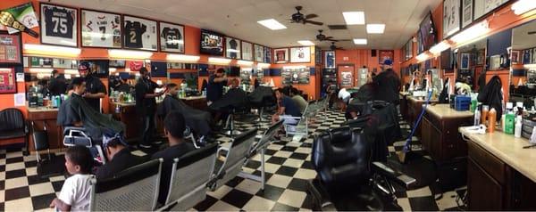 Amazing group of young men with a professional and yet humorous attitude fully capable of personalized hair cut details.