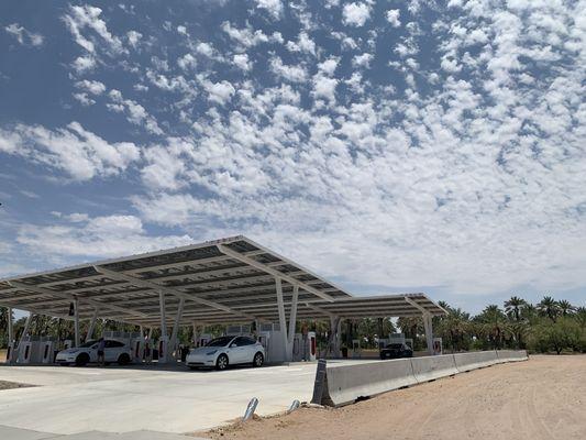 Large Tesla charging station  July 2024