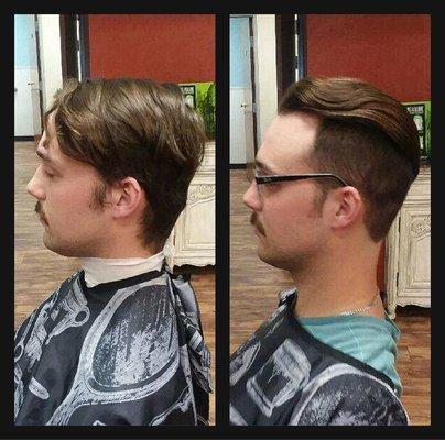 We love our men's cuts too.  Cleaned up and ready for the day.