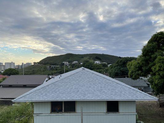 Backside of new roof