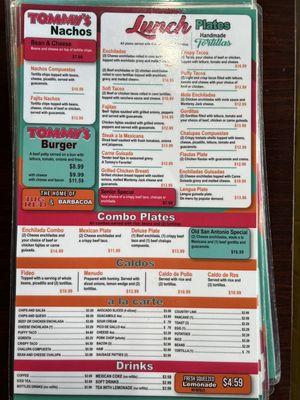 Menu side 2