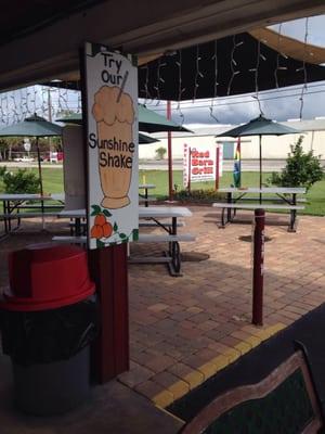 Cute clean outside Dining.