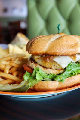 Hawaiian chicken sandwich