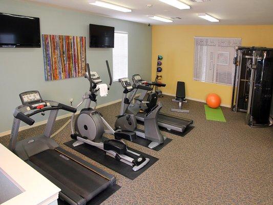 Get fit in our 24-hour fitness center.