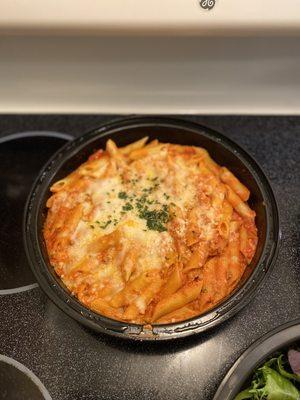 Baked Ziti Sicilian (Red sauce)