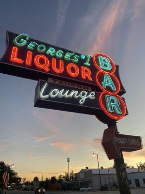 Georges Historic Neon Sign