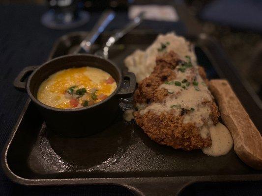 Fried chicken steak