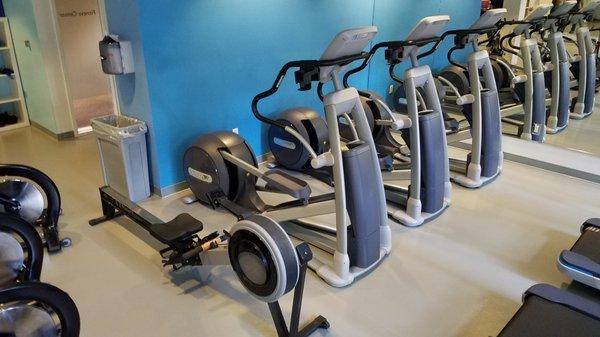 Corporate fitness room setup in San Jose.