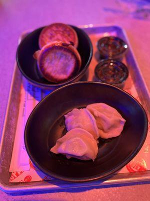 Pork and shrimp dumplings - they were meh and $$$