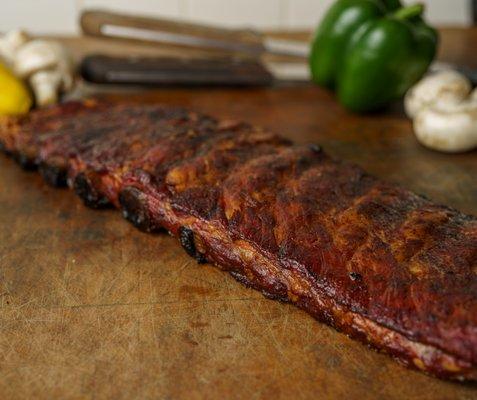 Ribs by The Slab! Tender and Delicious!