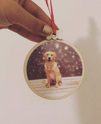 December's day camp! They sent Teddy home with this cute ornament