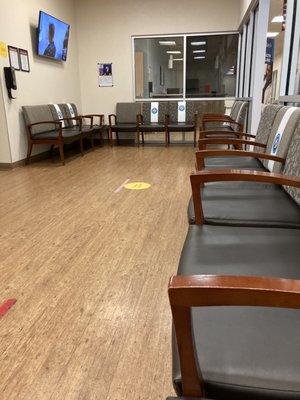 Empty waiting room