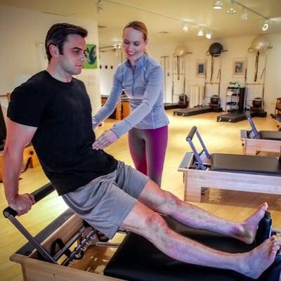 Julie teaching classical pilates