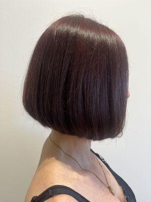 Winter auburn and classy sexy haircut