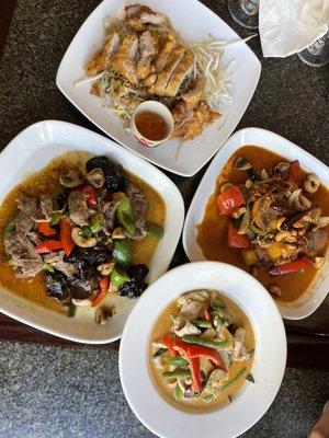 Crispy N8. Fried Chicken Pad Thai Country Style Lunch B7. Tender Beef Pepper Lunch P4. Duck Chili Lunch Red Curry Lunch