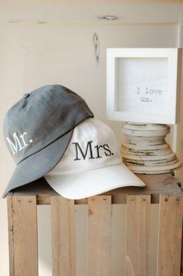 Cute hats for couples/newlyweds.