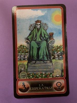 La Emperatriz carta que vienen el el Tarot de la Santa Muerte