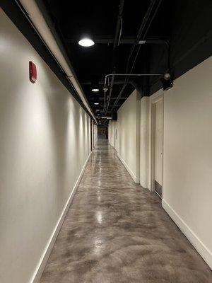 Restroom hallway