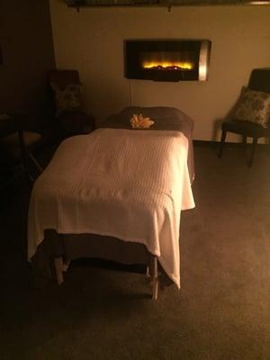 This massage room is so serene