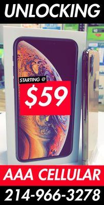 Unlocking All iPhones - ONLY $59!