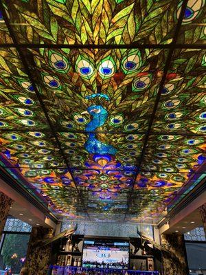 Beautiful Stained glass Lounge ceiling.