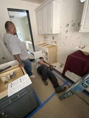 Cutting 2 holes into my cabinetry....