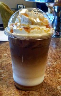 Iced caramel macchiato!