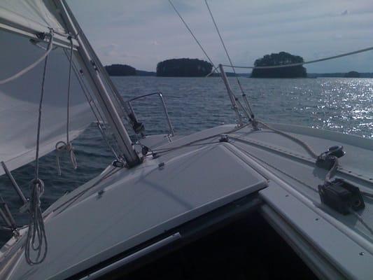 Lake Lanier is Beautiful for Sailing!