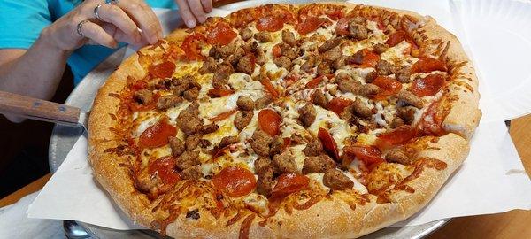 Large (16") Papa's Meat Pizza $20.99