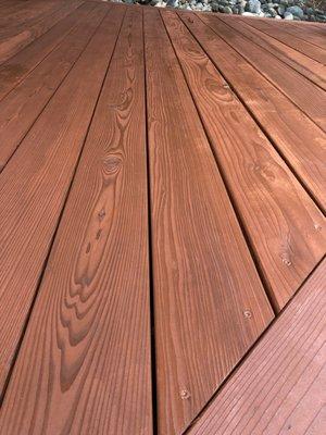 New Deck Stain Application Detail