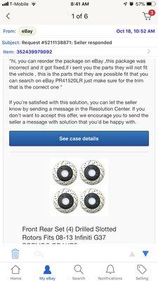 Ebay answer from seller